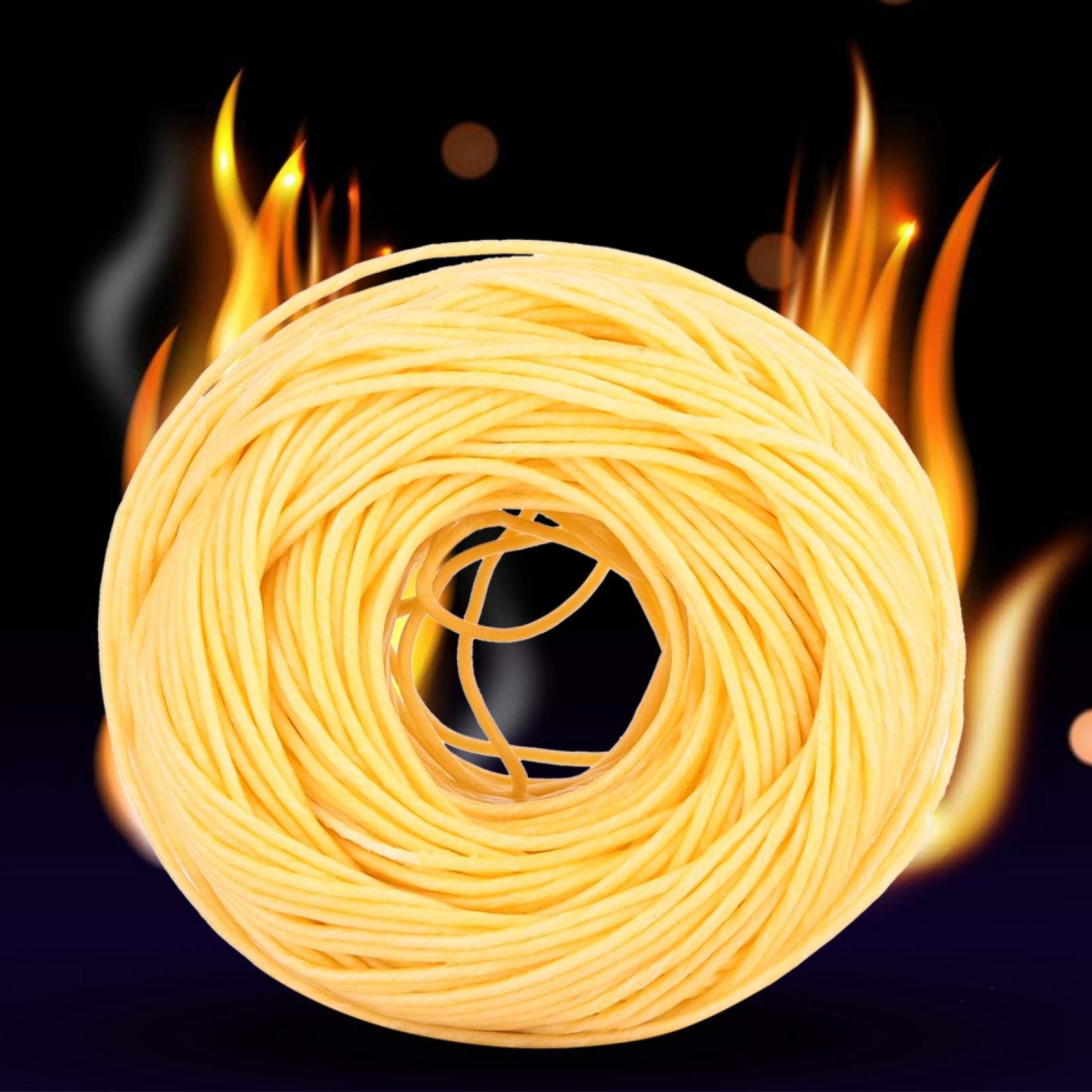 FASJ Beeswax Candle Wick, Wick Slow Burning for Burning(Light color)