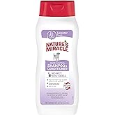 Nature's Miracle 2-in-1 Odor Control Shampoo &amp; Conditioner, 16 oz | Odor Control Formula With Charcoal To Neutralize Odors, Helps Remove Wet Dog Smell, Moisturizes Coat, Lavender Scent
