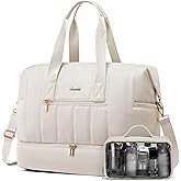 LOVEVOOK Travel Duffle Bag,Puffer Weekender Bags For Women with Shoe Compartment,42L Carry On Bags For Airplanes,Hospital for Labor and Delivery