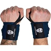 Fascia Per Polsi Contraband Black Label 1001 Con Passante Pollice – Supporto Competizione USPA Per Powerlifting E Bodybuilding (Coppia)