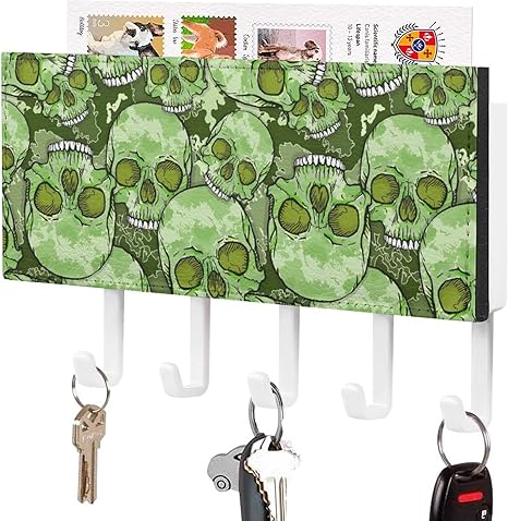 Amazon Co Jp キーフック 壁掛けフック 迷彩柄 スカル 骷髅頭 壁掛け 鍵収納 鍵置き 5連 小物入れ 帽子 収納ラック 省スペース 玄関 おしゃれ 整理整頓 ウォールハンガー 壁取り付け式 掛けフック 壁フック Diy 工具 ガーデン