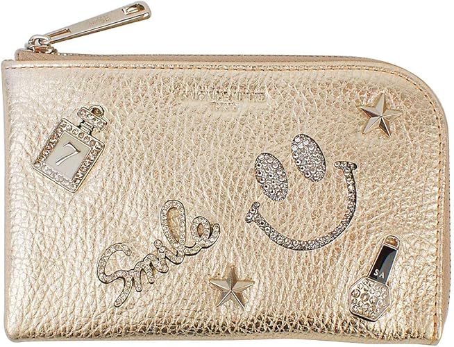 Amazon サロン ド アルファード ルクーチェ L字ファスナー ミニ財布 ゴールド ｓａｌｏｎ ｄｅ ａｌｆｕｒｄ 財布