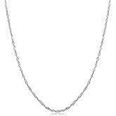 Kooljewelry 14k White Gold Singapore Chain Necklace (0.85 mm, 18 inch)
