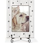 Utaqer Cat Picture Frame, Kitten Paws, Picture Gifts For Women Wife Friend, Wooden Picture Frame For Holiday Birthday Thanksgiving, 4X6 Photo Frame With Stand -25