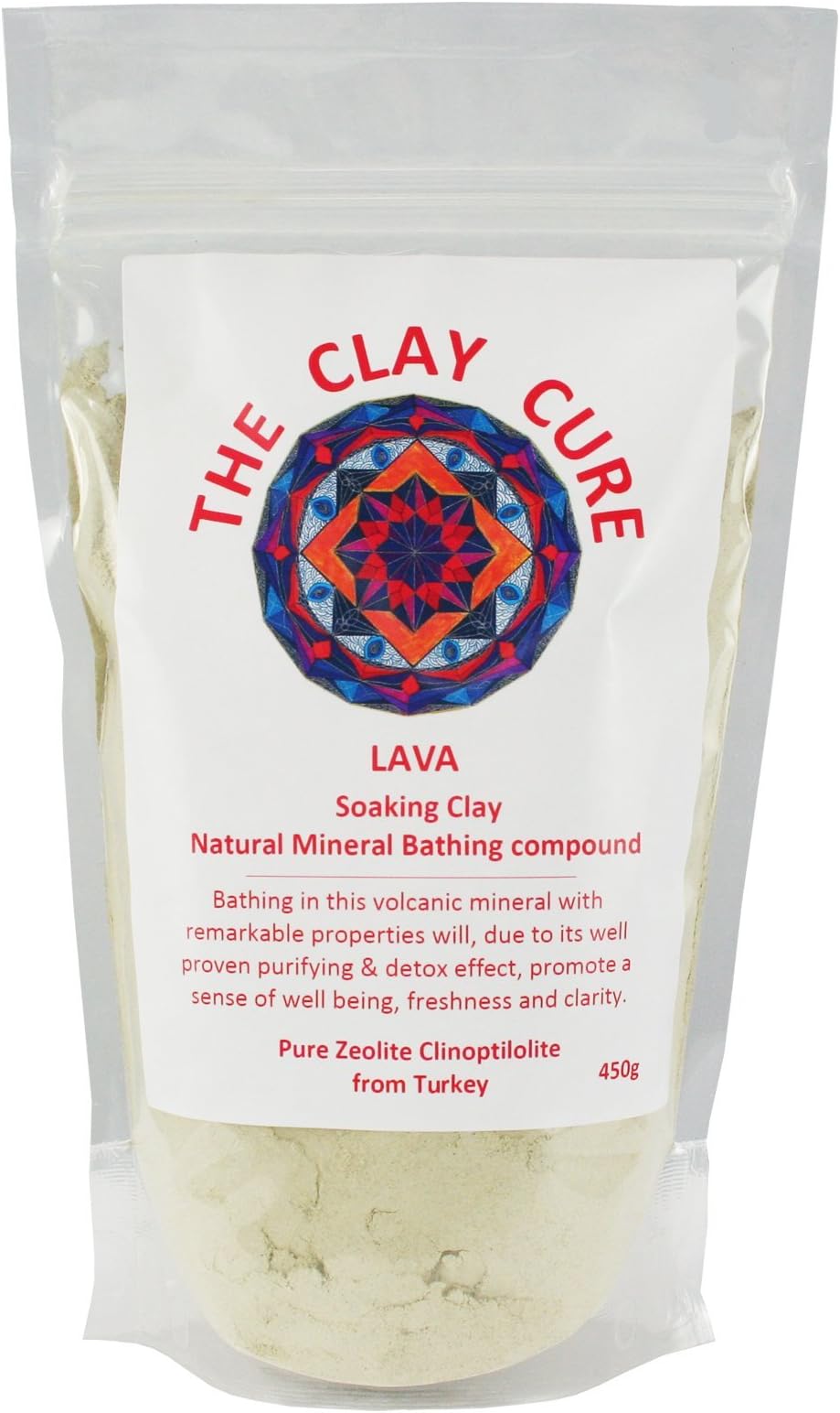 Lava Soaking Clay - 450g - Natural Mineral Bathing Compound