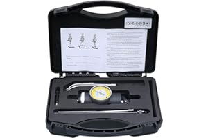 Accusize Industrial Tools 0-0.15'' by .0005'' Graduations, Co-Ax Indicator, Coaxial Centering, Yellow Dialing Face, Jd21-0003