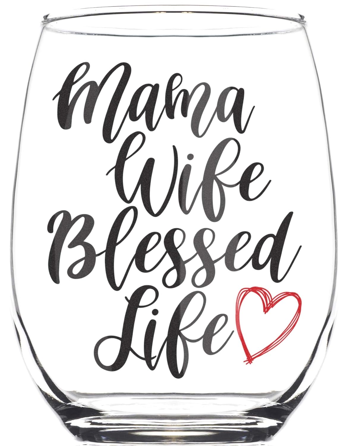 mom life wine glass