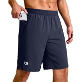 G Gradual Men's Athletic Running Shorts Zip Pocket Quick Dry | Lightweight Moisture-Wicking Fabric, Flat Elastic Waistband, Drawcord Fit, 5"/7"/9" Options, Gym Golf Tennis And Hiking
