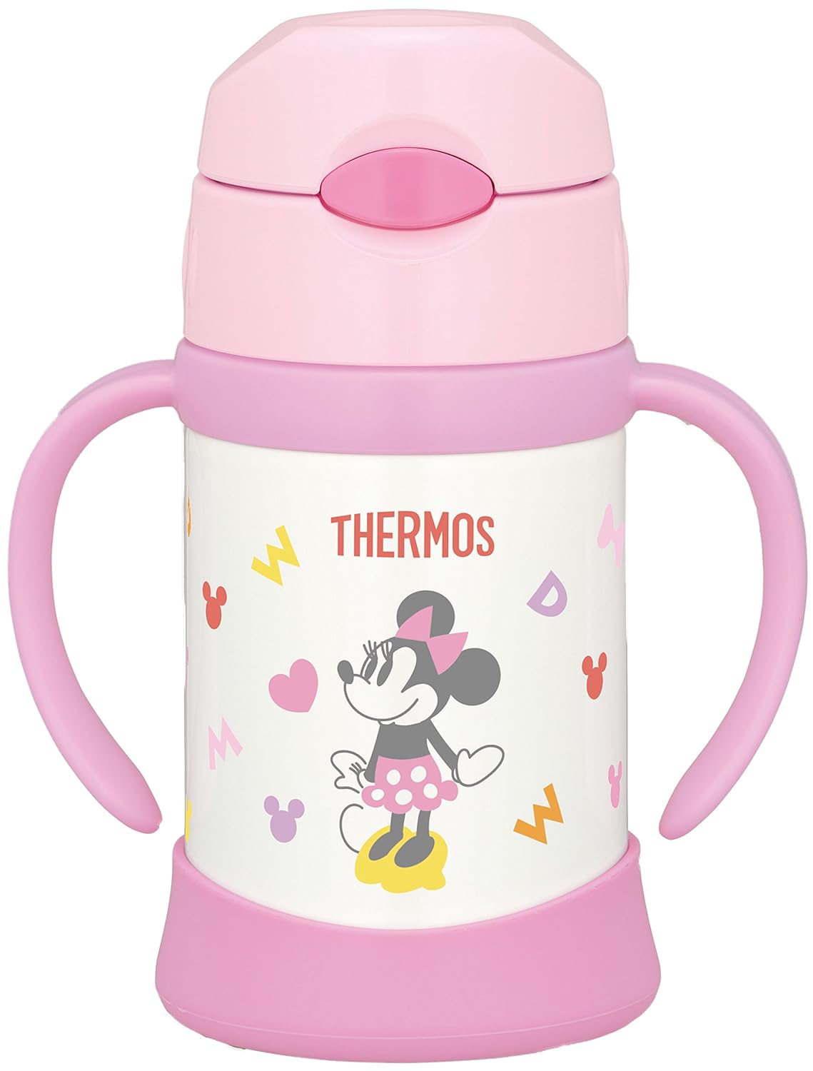 Thermos Vacuum Insulation Baby Straw Mug Minnie Light Pink by Thermos
