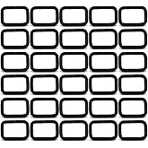 BIKICOCO Metal Rectangle Ring Buckles Square Strap Webbing Belt Rings for Bag Purse Non Welded 1 x 5/8 Inch