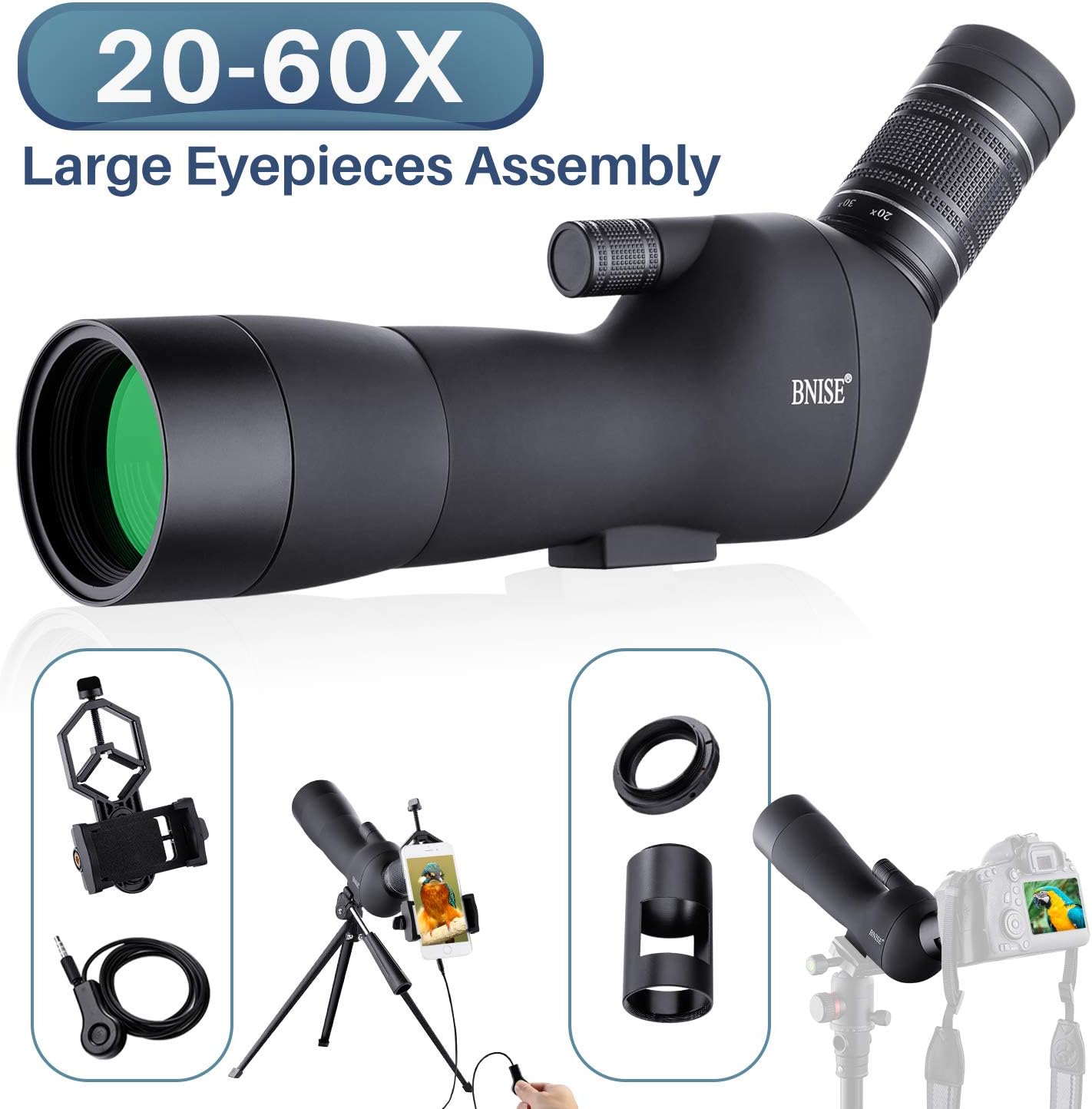 BNISE Spotting Scope for Birdwatching Hunting with Amazon.co.uk