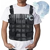 Ice Cooling Vest Neck Cooler for Hot Weather, Reusable Ice Pack Vest with Adjustable Straps, Cold Ice Jacket for Men & Women