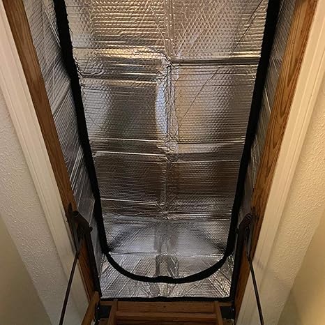 Attic Stairs Insulation Cover 25 X 54 X 11 Dampproof Door Insulated Covers Dust Proof Stairway Tent Insulator For Pull Down Ladder Easy Zipper