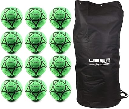 Amazon Com Uber Soccer Felt Indoor Soccer Ball Bundle Set Of 12 Neon Sports Outdoors
