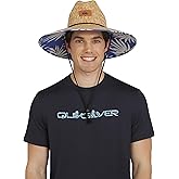 Quiksilver Men's Wide Brim Outdoor Lifeguard Straw Sun Hat