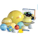 Learning Resources Giant Inflatable Solar System | Project Kit, Space and Planet Model, Constellation Classroom Globe, STEM Science Projects Gifts, Preschool Teacher Must Haves