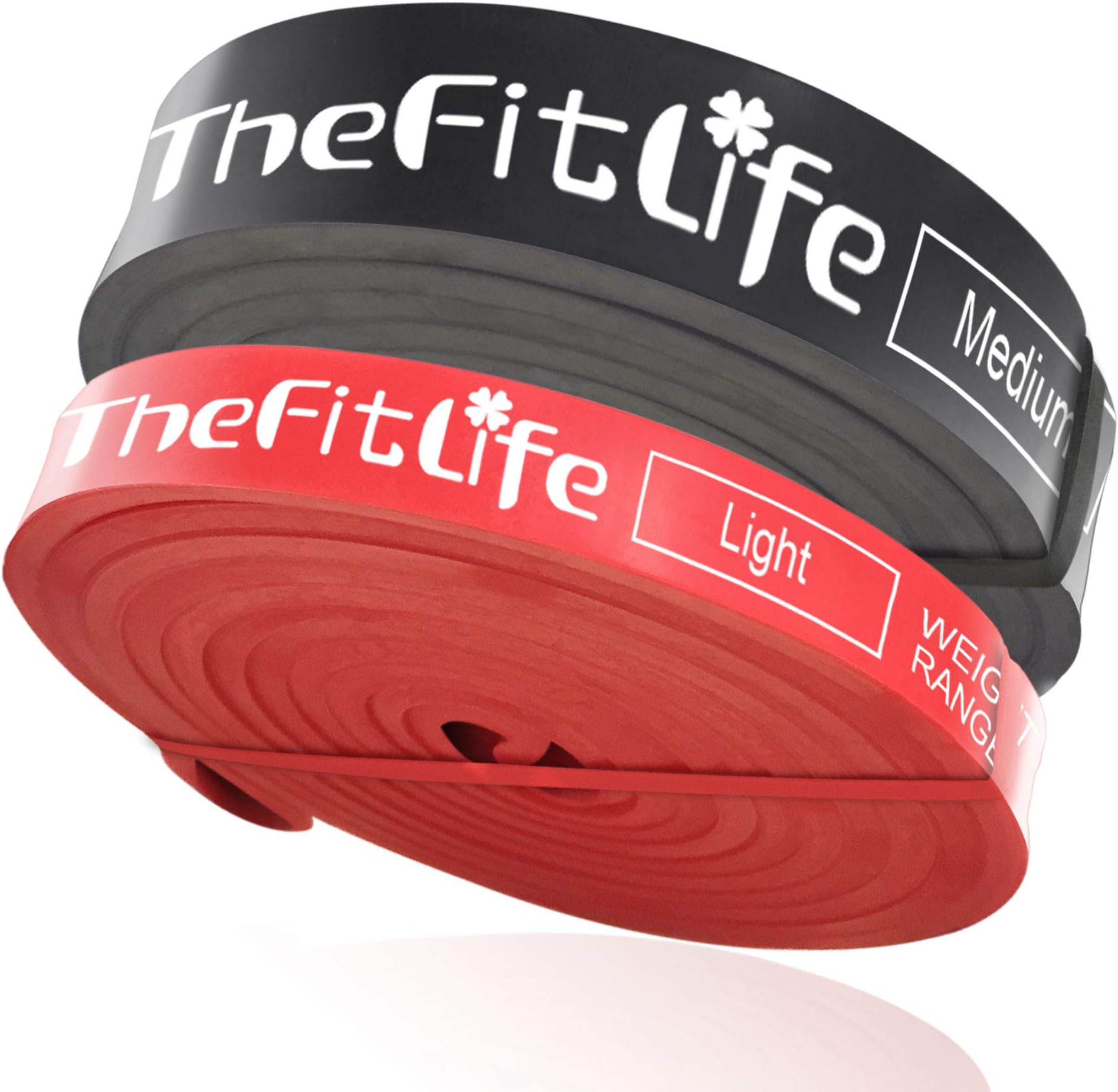 thefitlife Training Tube Super Hard Set Of 2/Set of 4 Available Made of Natural Latex Ideal for gomutyu-butore-ningu tore-ningugomutyu-bu Muscle Training Stretch Rehab 4 Level Load, Core Strength Training with Storage Pouch