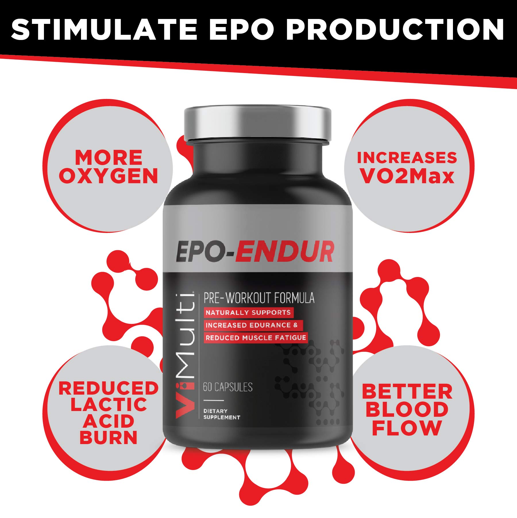 ViMulti EPOEndur Pre Workout Capsules for Runners and Cyclist
