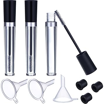 Amazon Com Eboot 8ml Empty Mascara Tube With Eyelash Wand Eyelash Cream Container Bottle Rubber Inserts Funnels Set For Castor Oil Beauty