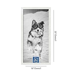 ArtToFrames 16x33 Inch White Picture Frame, This