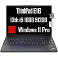 Lenovo ThinkPad E16 Business Laptop (16" FHD+ Display, Intel 13th Gen i5-1335U, 16GB RAM, 512GB SSD), Backlit Keyboard, Fingerprint Reader, FHD Webcam, Ethernet, Wi-Fi 6, Win 11 Pro, Black