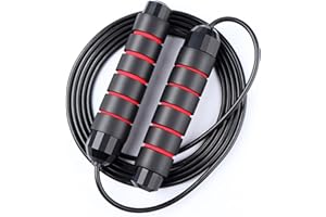 Redify Skipping Rope for Cardio and Endurance Training,Fitness Jump rope for Women Men and Kids,Adjustable Jumping Rope for Workout,Exercise JumpRope for Weight-loss,Speed Cable Rope Skipping
