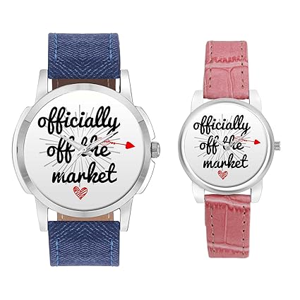 Gifts for Couple, Multicolor Dial Wrist Watch for Men and Women