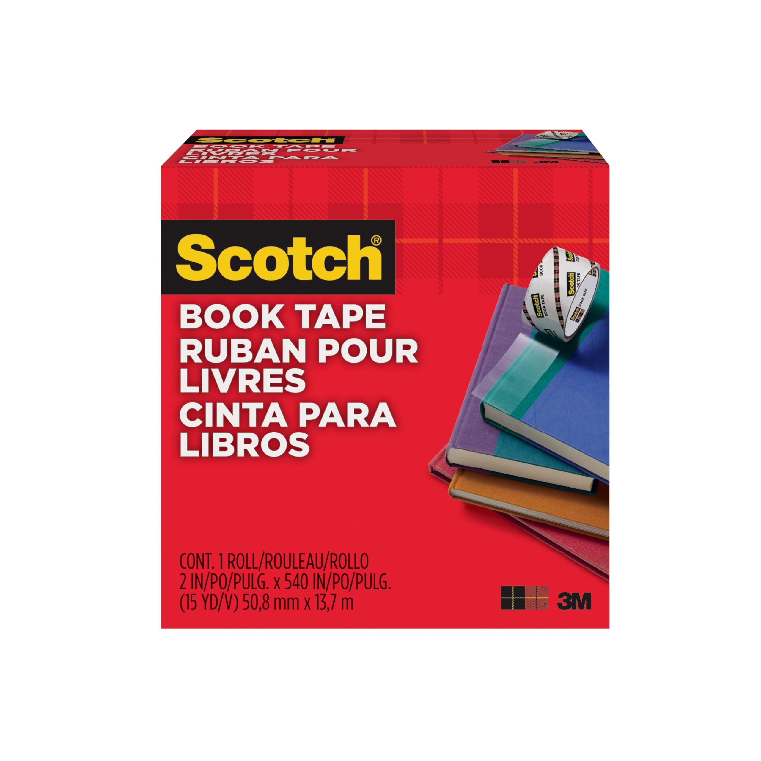 Scotch 50.8mm x 13.7m Book Repair Tape Roll