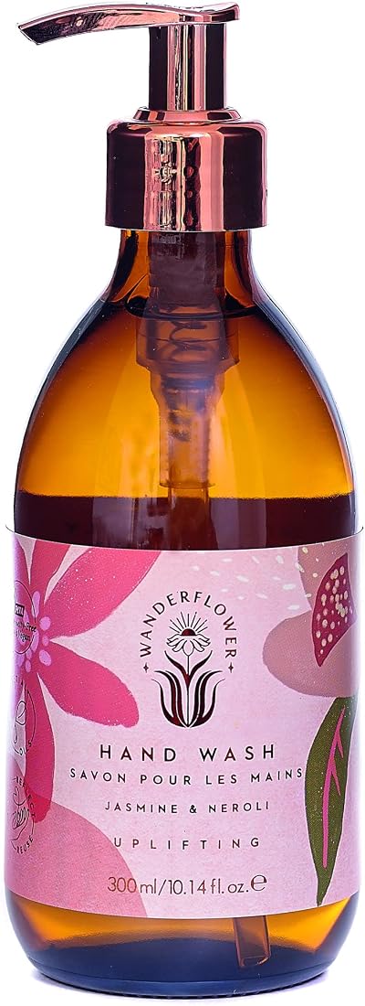 Wanderflower Hand Wash 300ml Uplifting Jasmine Neroli Essential Oils