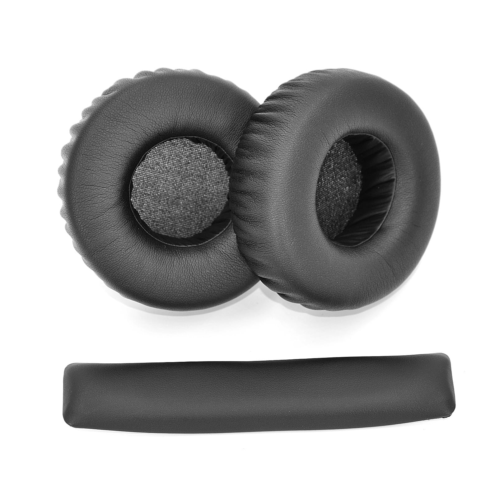 INF 1 Pair of Replacement Ear Pads and Headband Cover for JBL Synchros S400BT, PU + Sponge, Black