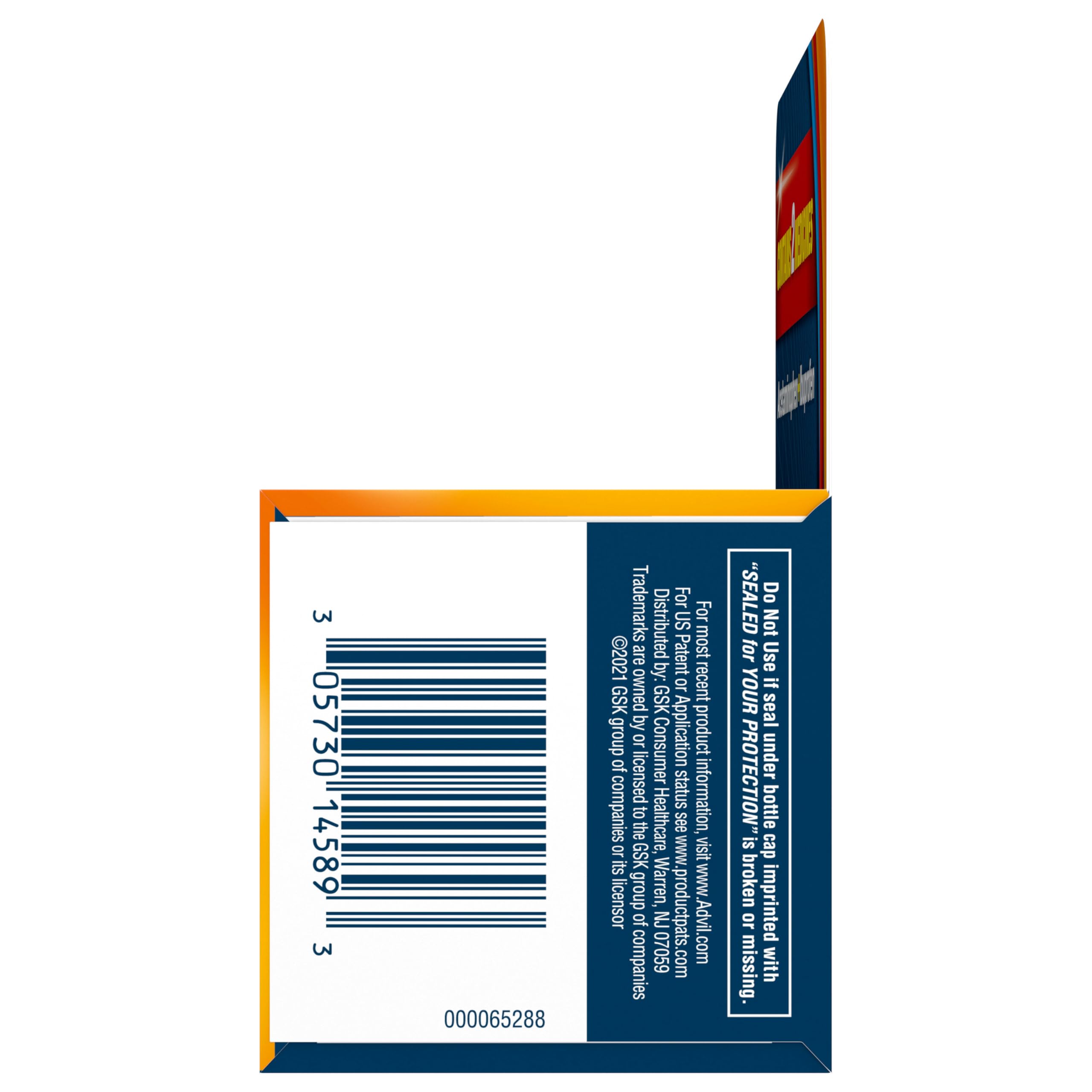 Advil Dual Action Back Pain Caplets Delivers 125mg Ibuprofen and 250mg Acetaminophen Per Dose for 8 Hours of Back Pain Relief - 144 Count