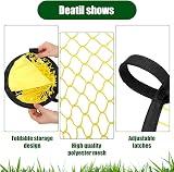 Ninoclar Top Bins Soccer Target Net 2 Pack Yellow M Kids Training Goal view 4
