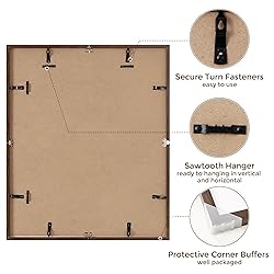 20x24 Picture Frames, Rustic Solid Oak Wood Frame