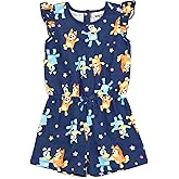 Bluey French Terry Sleeveless Romper Infant to Big Kid Sizes (12-18 Months - 10-12)