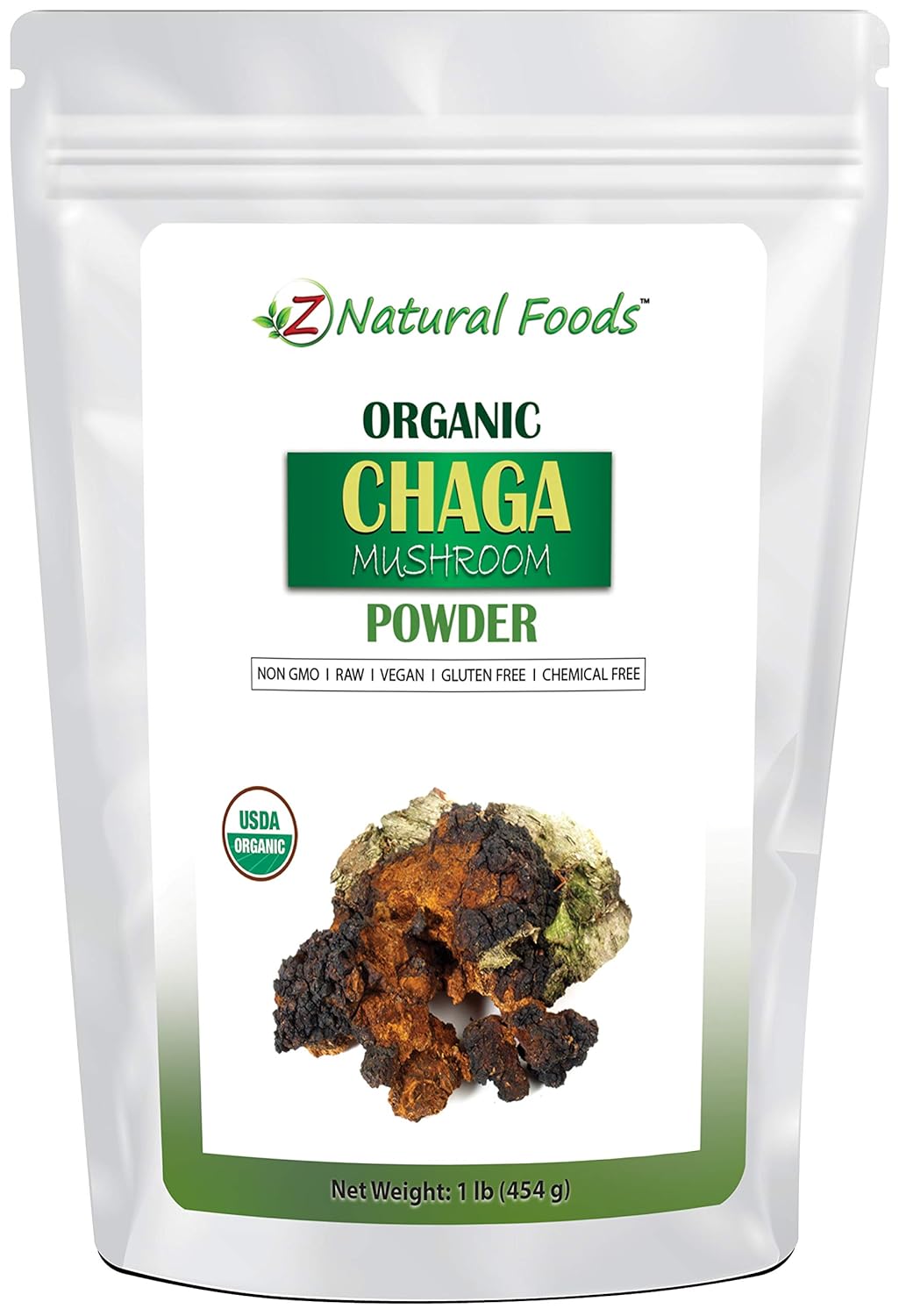 Organic Chaga Mushroom Powder - 1 lb - Support Your Immune ...