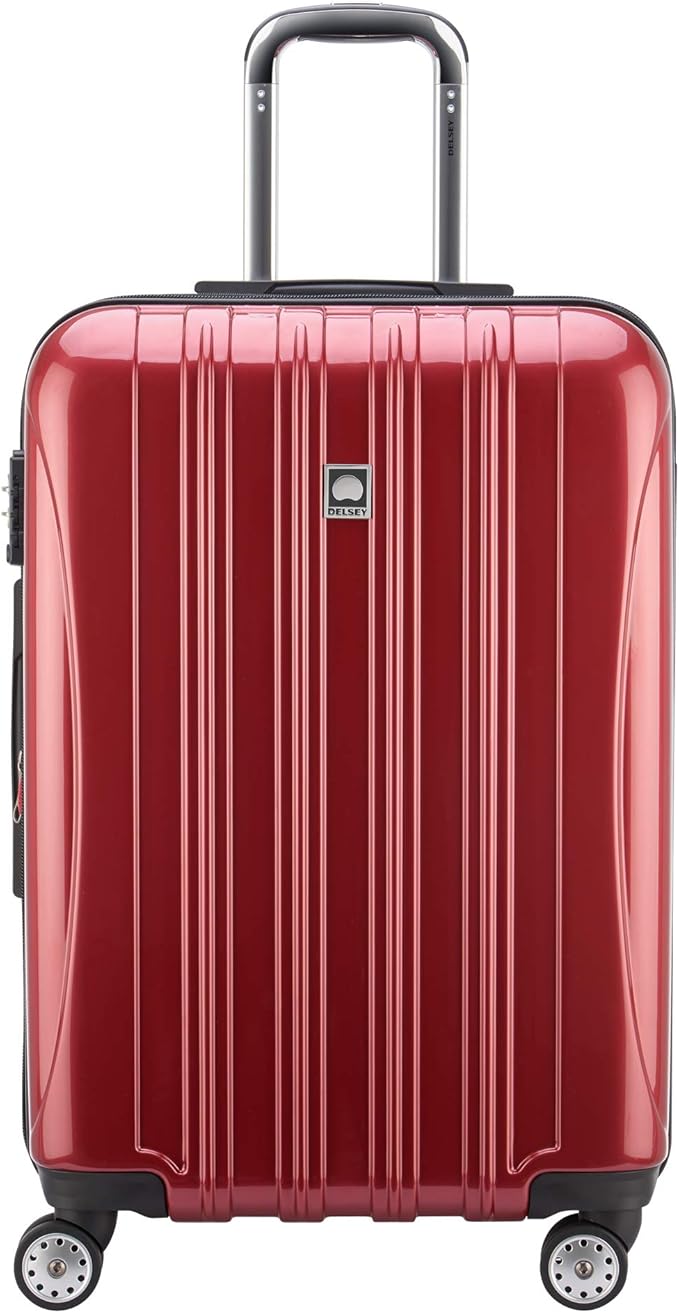 delsey red luggage