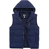 Soularge Men's Big and Tall Winter Warm Thick Utility Puffer Vest Outerwear