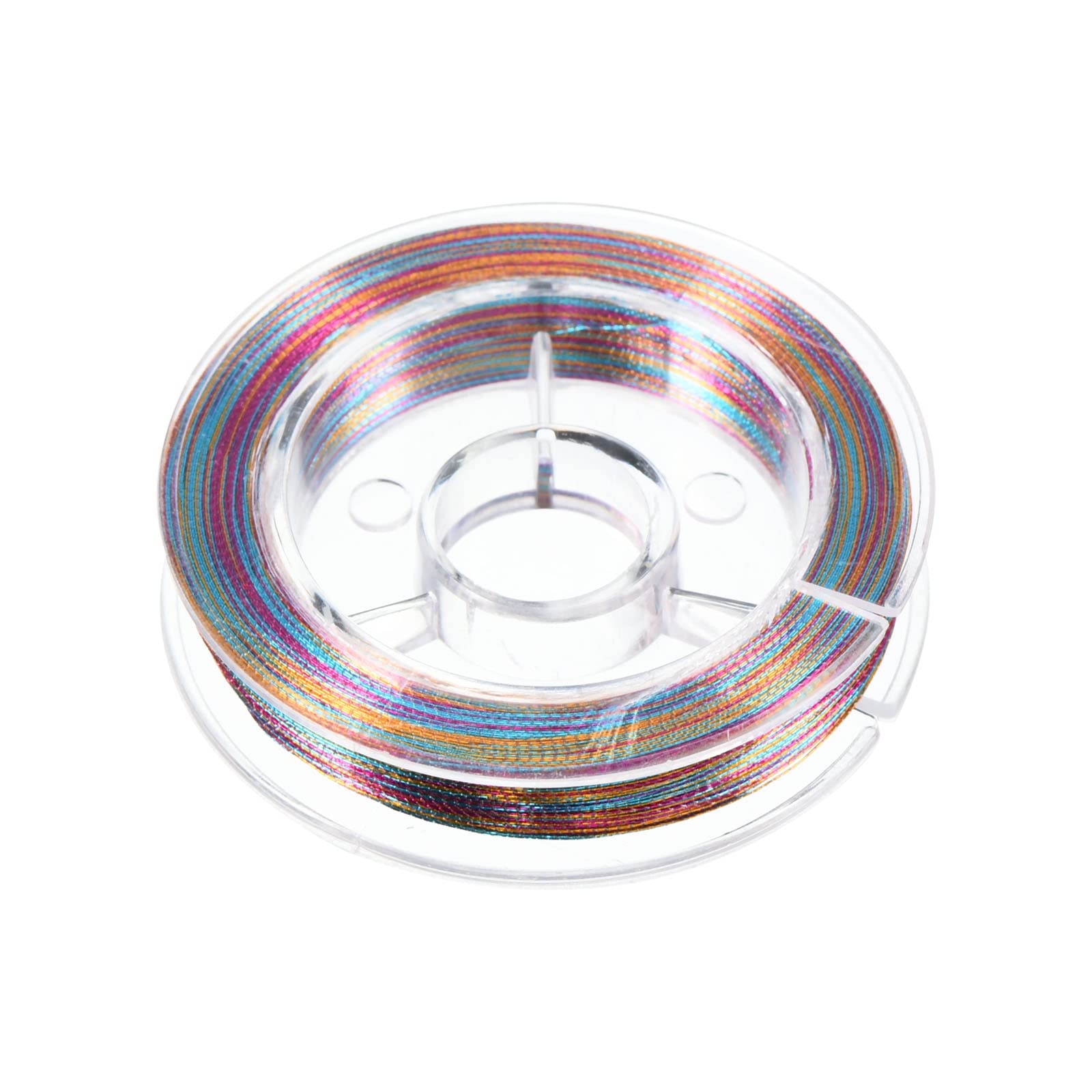 PATIKIL 70M/77 Yards Rod Guide Wrapping Thread, 200D Metallic DIY Fishing Rod Guides Fixing Line, Multicolor