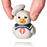 TUBBZ: Ghostbusters Movie - Stay Puft Mini Rubber Duck Collectible Toy 2" | Stay Puft Marshmallow Man Vinyl Figure &ndash; Officially Licensed Movie Character Merch, Unique Rubber Duck for Jeep Ducking