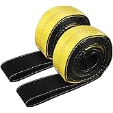 JCHL Lift Sling Straps 10'x2 15,000 Pound Capacity 2-Pack Heavy Duty Lifting Slings Web Sling Tree Saver Recovery Strap Web Sling Winch Strap