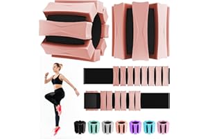 PEOERP Ankle Weights for Women Men, Adjustable Wrist Weighted Bracelet for Home Gym Workout, Walking, Running, Travel, Pilate, Yoga, Exercise,Barre,Strength Training. Set of 2 (1Lb Each)