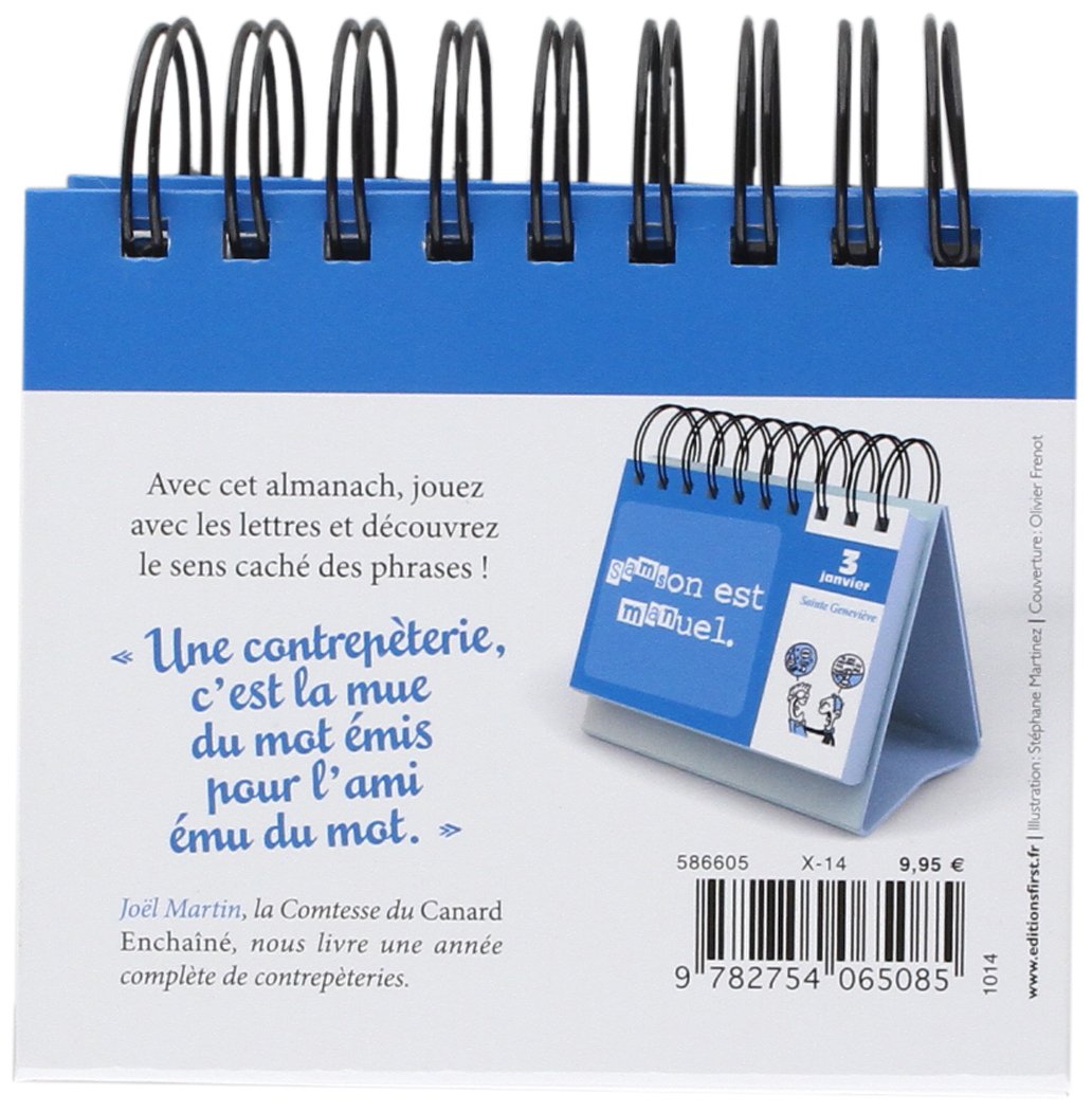 Amazon Fr 365 Contrepeteries Martin Joel Livres