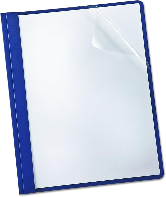 Oxford Clear Front Report Cover, 3 Prong, 1/2 inch