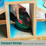 HYCHIKA 200W Electric Detail Sander Dust Collector 14000RPM Wood Furniture view 6