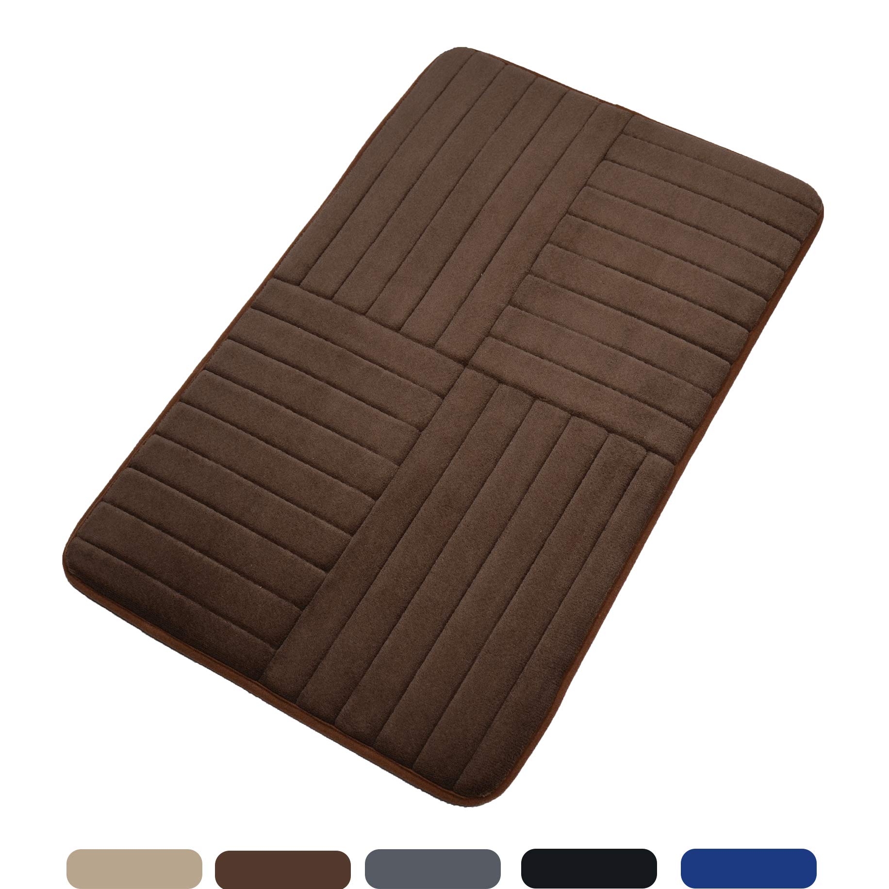 Elegant Bath Mat Soft Bathroom Rugs Nonslip Rubber Shower Rugs