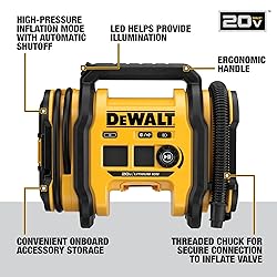 DEWALT Tire Inflator Portable Air Compressor 20V