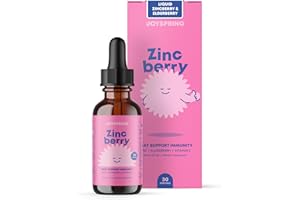 JoySpring ZincBerry - Kids Zinc & Vitamin Supplement (1 fl oz) Immune Support Drops with Elderberry Flavor for Kids 2-16+ Years