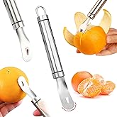 Stainless Steel Orange Peeler &ndash; Triangular &amp; Serrated Blade Citrus Peeler