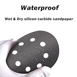 80PCS 5 inch Wet Dry Sanding Discs, Silicon Carbide