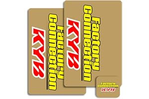 GENERIC Factory Connection KYB Suspension Decals Stickers Fork Shock - Red